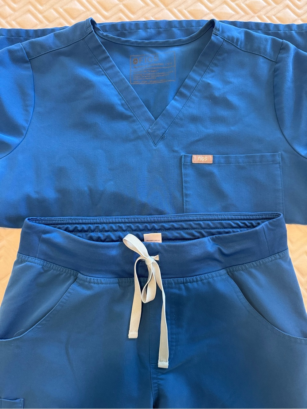 Figs Women's Scrub Set in Royal Blue